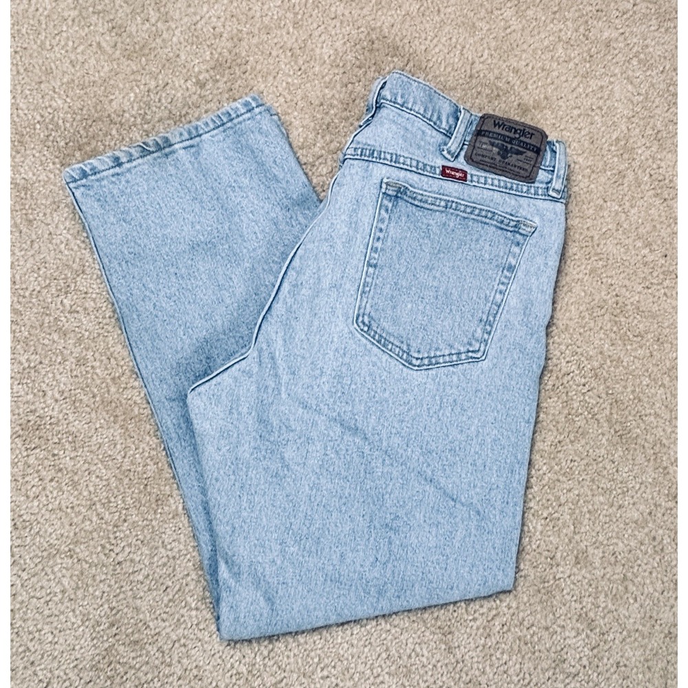 Wrangler Jeans 36X29 Mens Five Star Premium Regular Fit Flex Blue 1096FXVBI